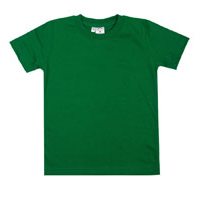 Тёмно-зеленая детская футболка